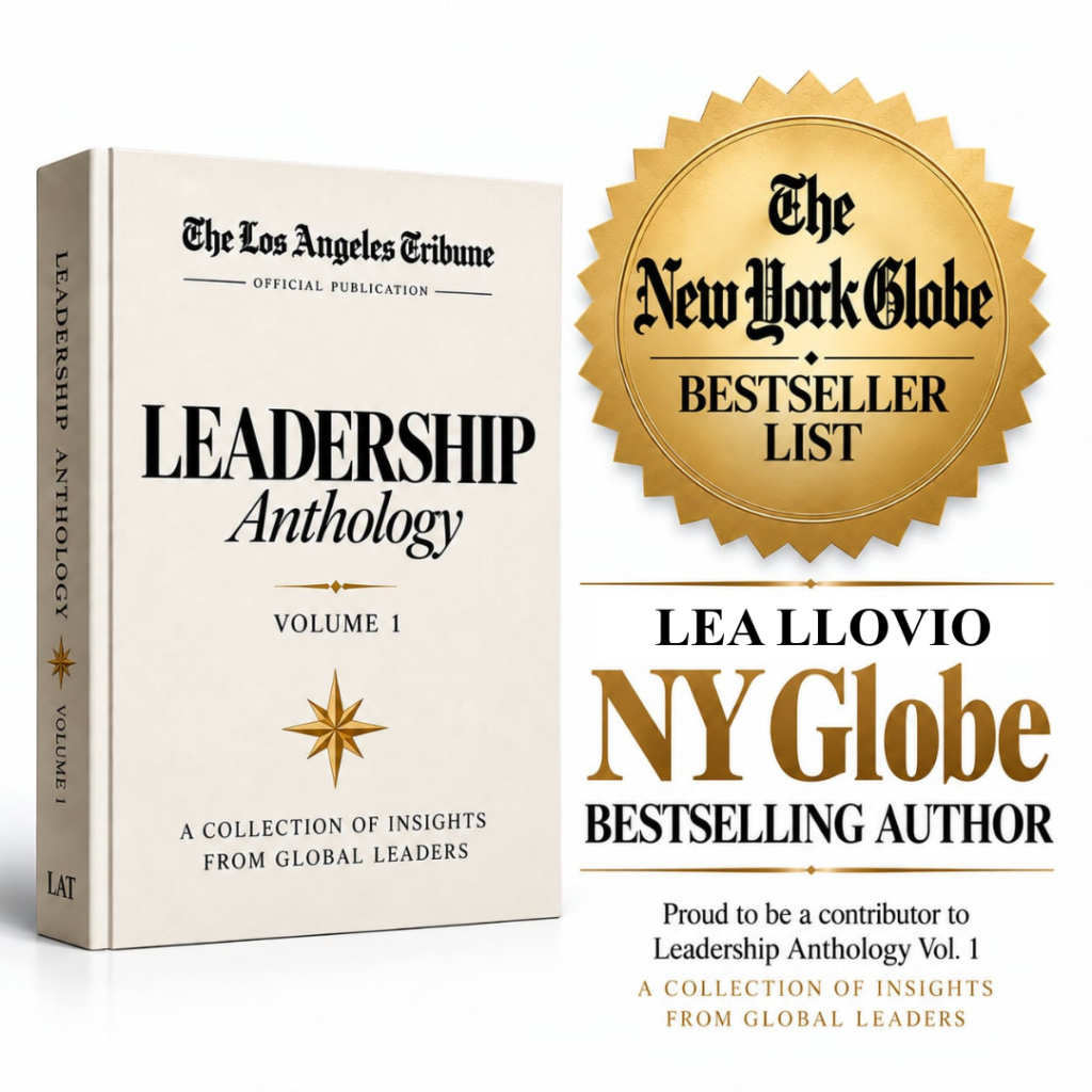 Lea Llovio contributing author of Leadership Anthology Volume 1, a New York Globe bestseller